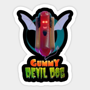 Halloweeners - Gummy Devil Dog Sticker